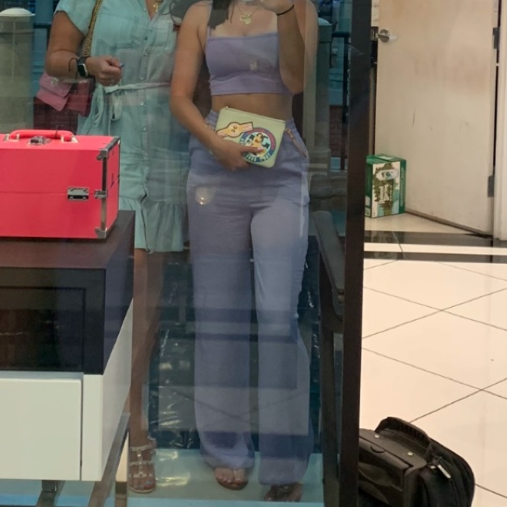 Lilac wide leg pant